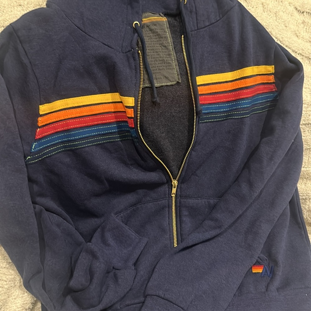 Aviator nation 5-stripe zip hoodie - Picture 2 of 4